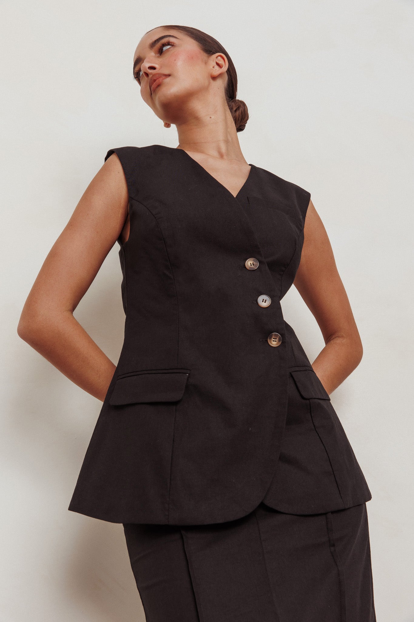Sweet Treat Sleeveless Top Black by Selfie Leslie