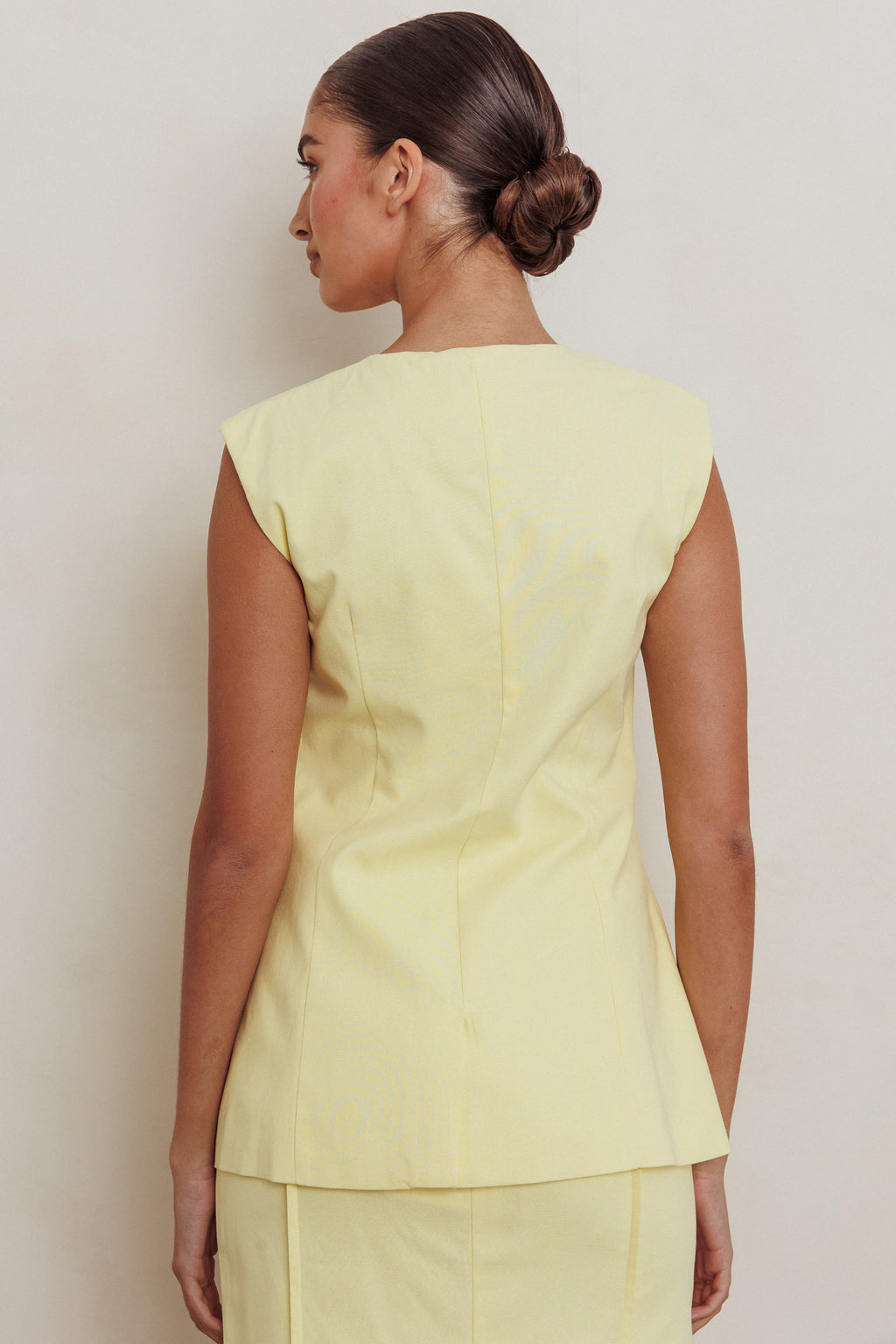 Sweet Treat Sleeveless Top Lemon by Selfie Leslie