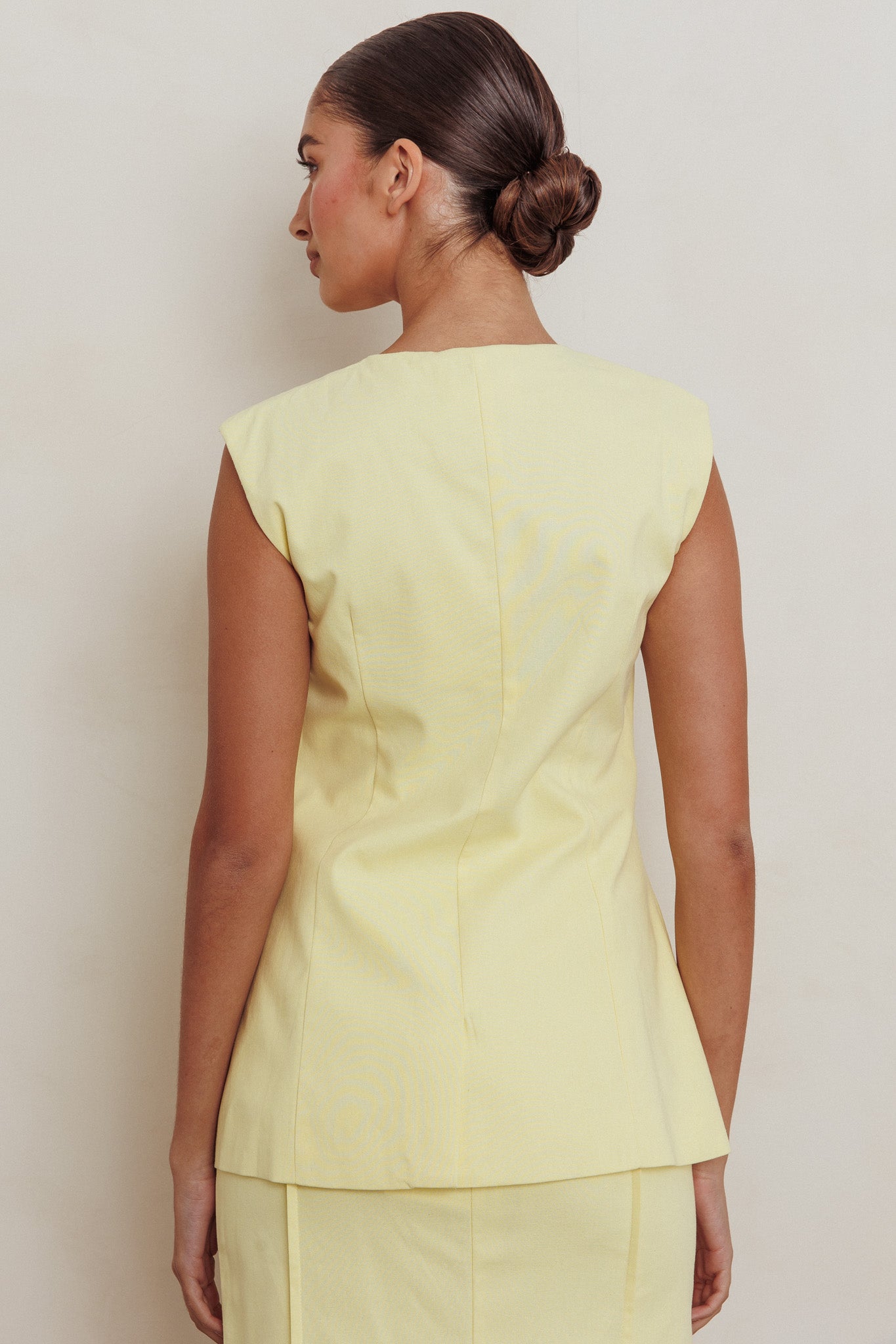 Sweet Treat Sleeveless Top Lemon by Selfie Leslie