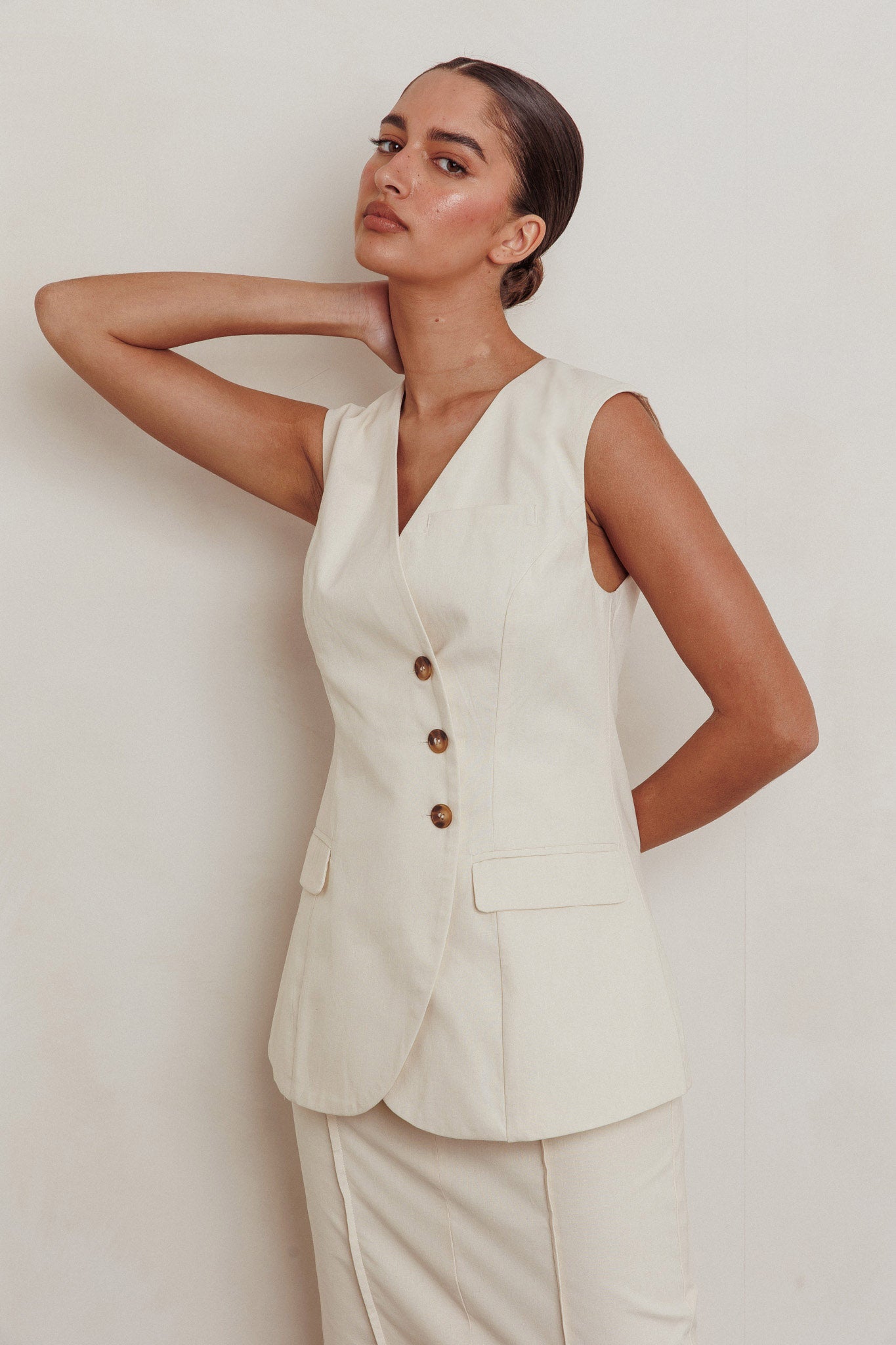 Sweet Treat Sleeveless Top Oat by Selfie Leslie