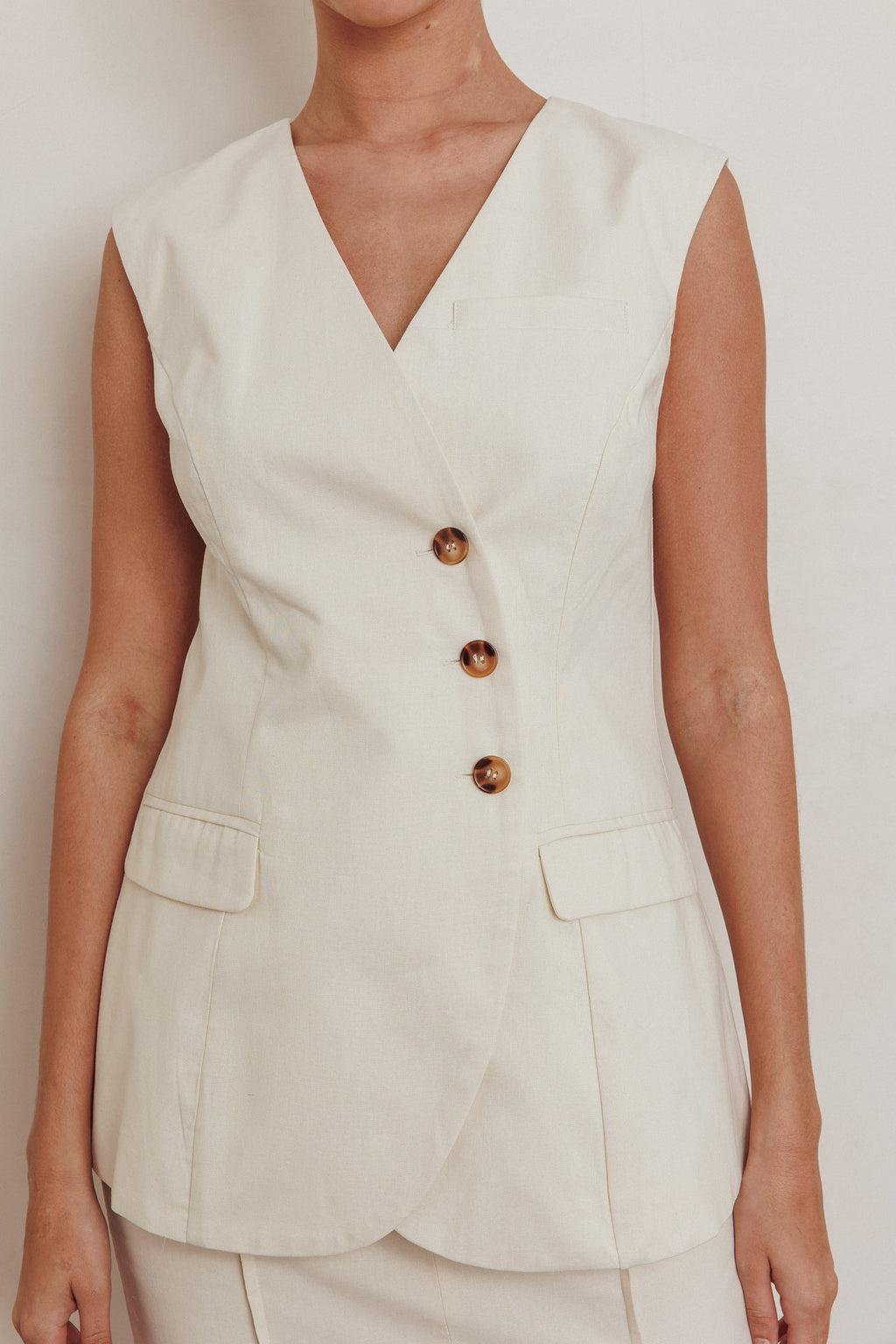 Sweet Treat Sleeveless Top Oat by Selfie Leslie