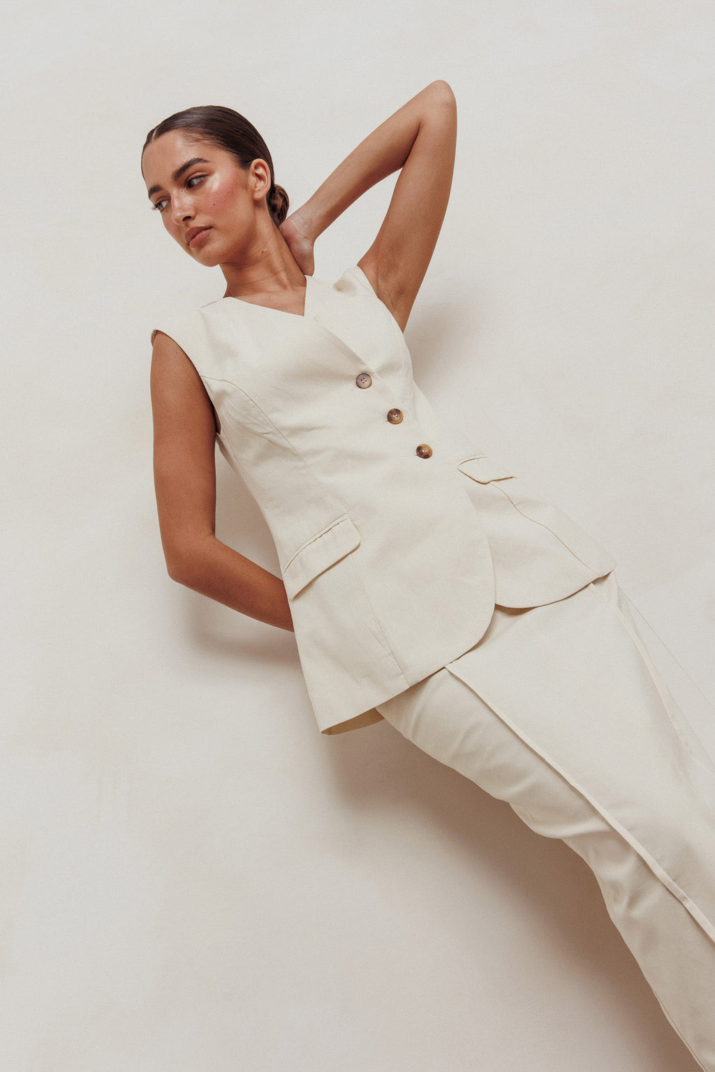 Sweet Treat Sleeveless Top Oat by Selfie Leslie