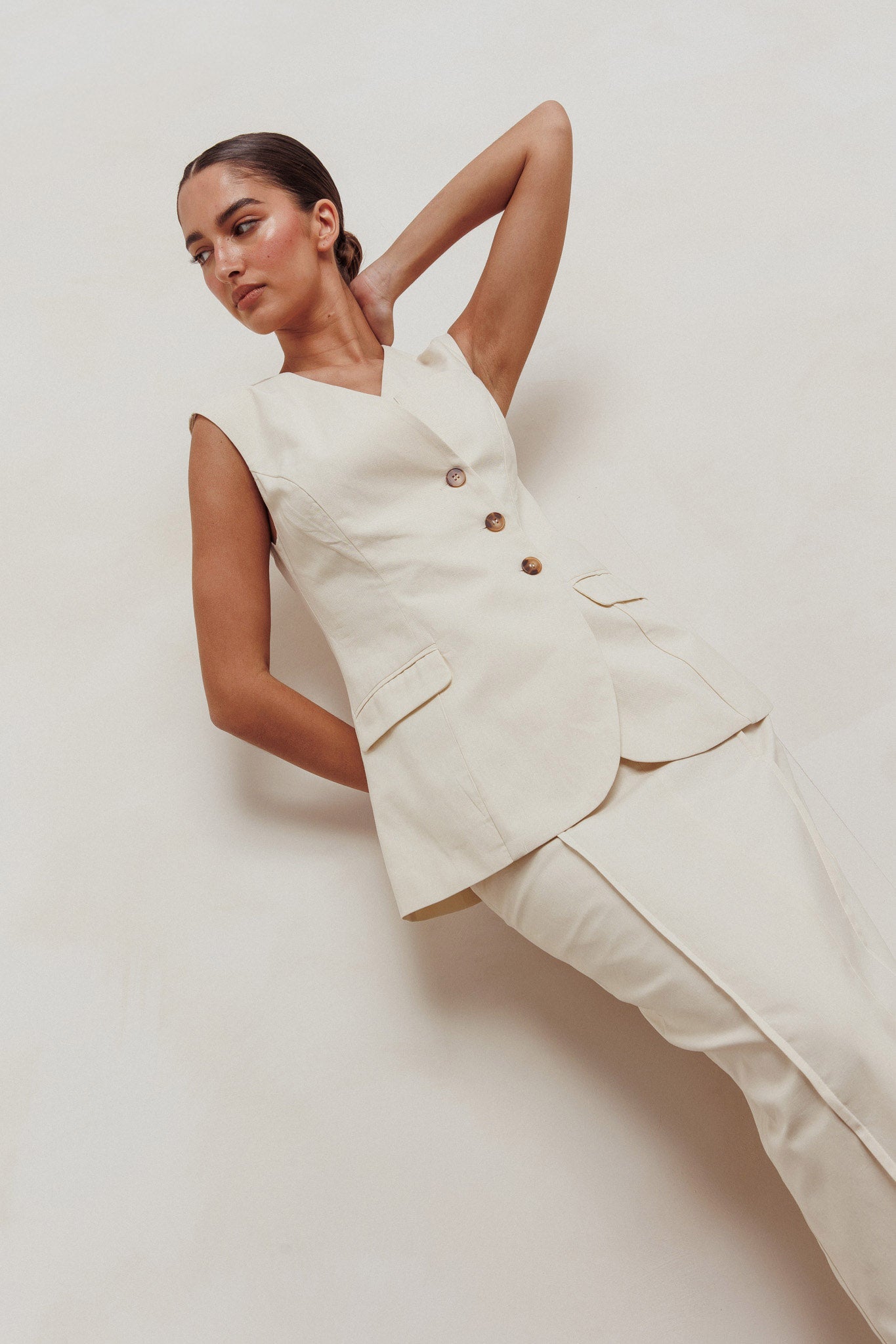 Sweet Treat Sleeveless Top Oat by Selfie Leslie