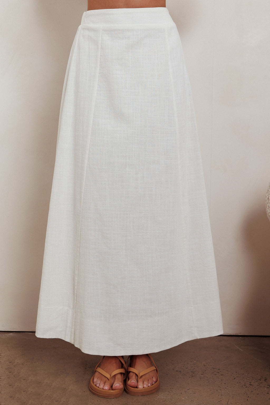 Payday A-Line Maxi Skirt Off White by Selfie Leslie