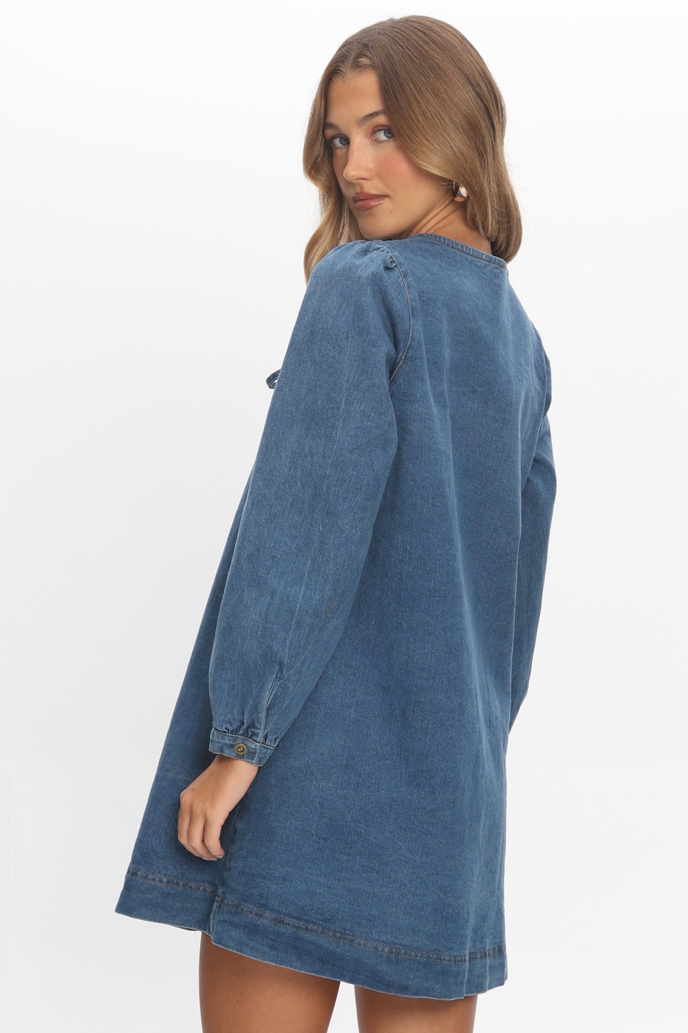 sea denim dress 134 Rare Sea New York NY Patchwork Denim Dress 2