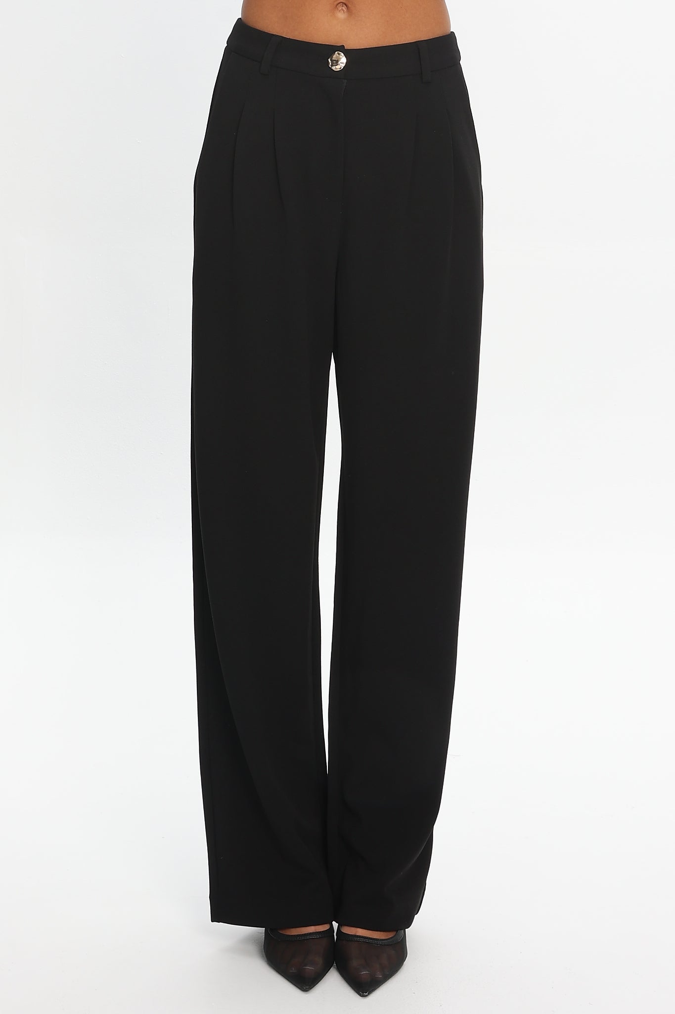 Shellby Wide Leg Pants Black