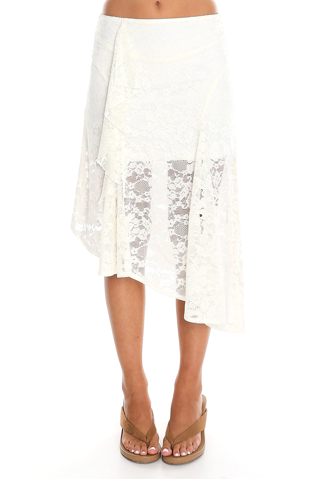 Snow Song Midi Skirt Ivory