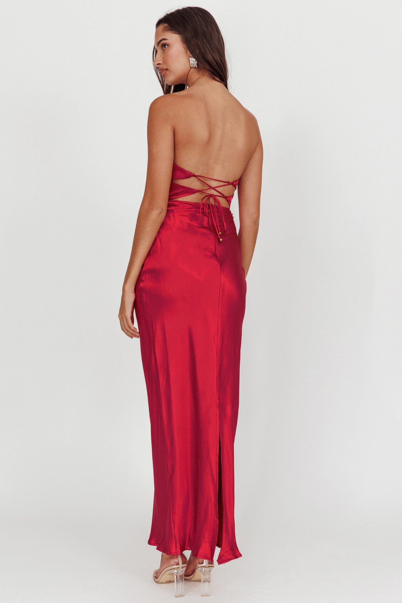 Good Impression Double Twist Maxi Dress Plum– Selfie Leslie