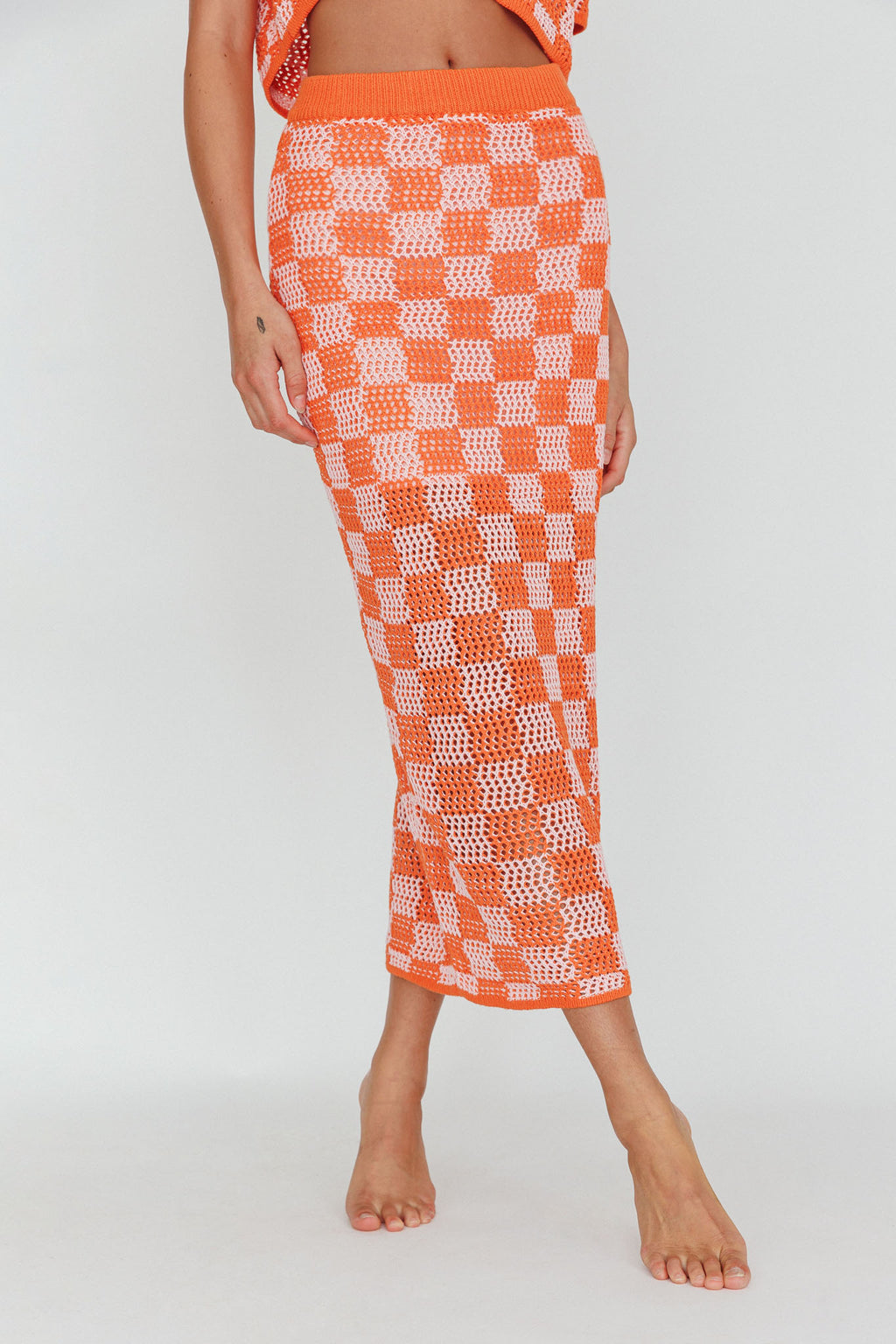 Byron Bay Crochet Maxi Skirt Sunset by Selfie Leslie