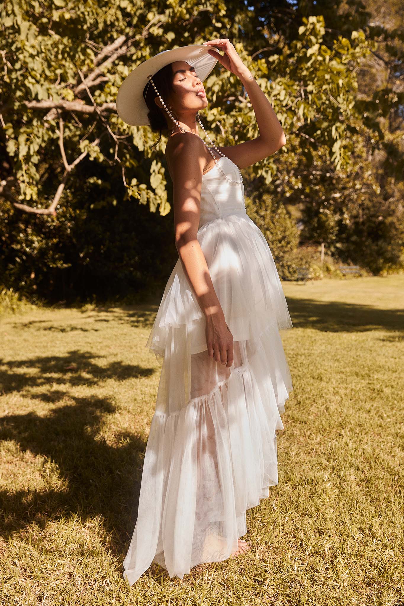 Always & Forever High-Low Midi Dress White - XS Always & Forever High-Low Midi Dress White - XS