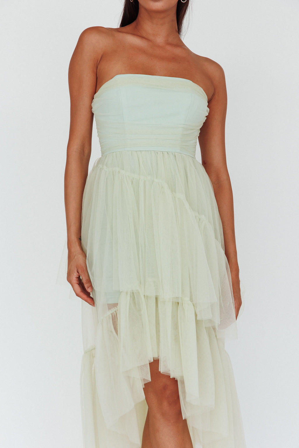 Always & Forever High-Low Midi Dress Sage by Selfie Leslie