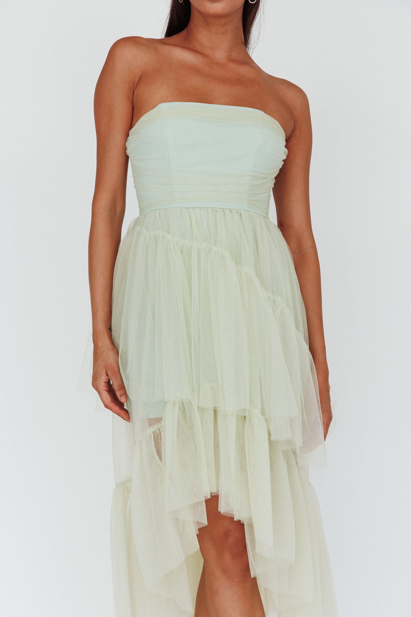 Always & Forever High-Low Midi Dress Sage by Selfie Leslie