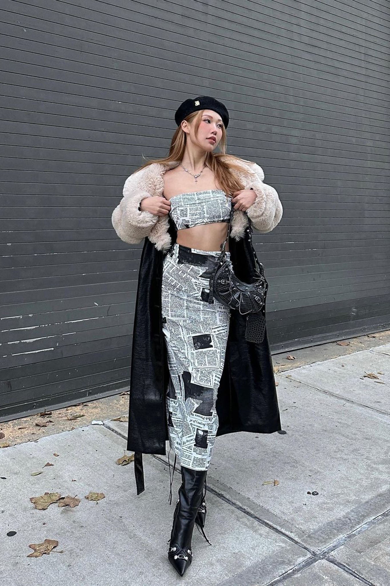 Extra Extra Maxi Skirt White by Selfie Leslie