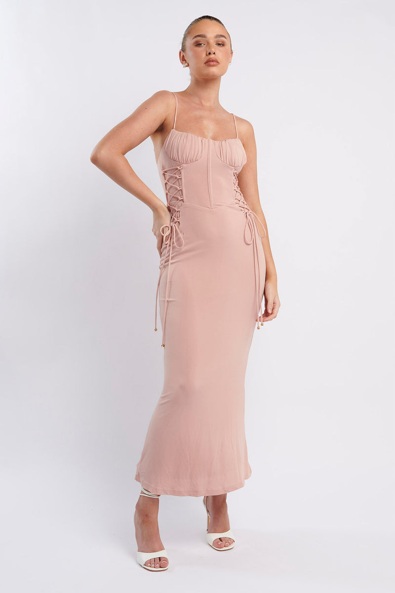 Corsette Dress in Nude main image 0