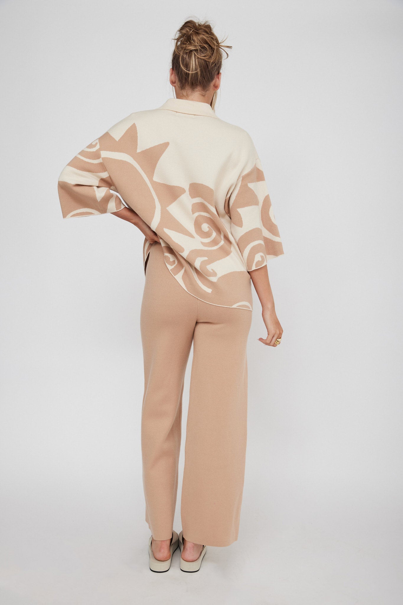 Nalani Knit Pants Wood by Selfie Leslie