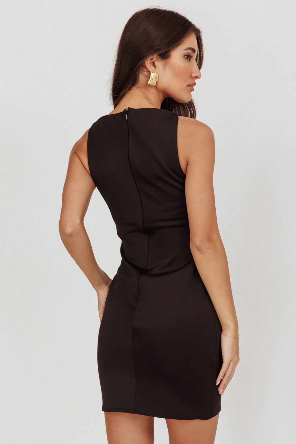 Chella Sleeveless Mini Dress Black | Selfie Leslie Chella Sleeveless Mini Dress Black | Selfie Leslie