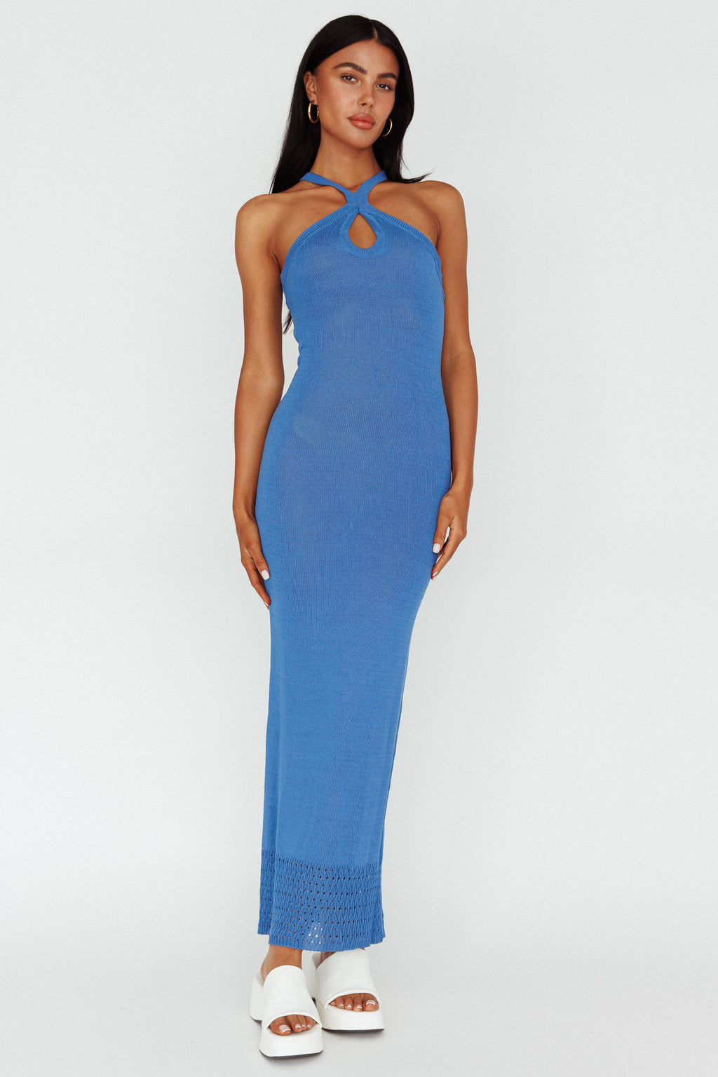 Nalu Keyhole Knit Maxi Dress Tide by Selfie Leslie