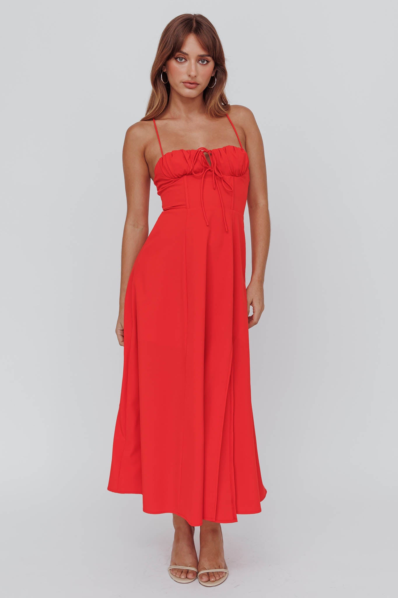 hot pink maxi dress with slit Hot Pink Sexy Halter Open Back Side-slit Mermaid Long Prom Dress, PD35 –  SposaBridal main image 0