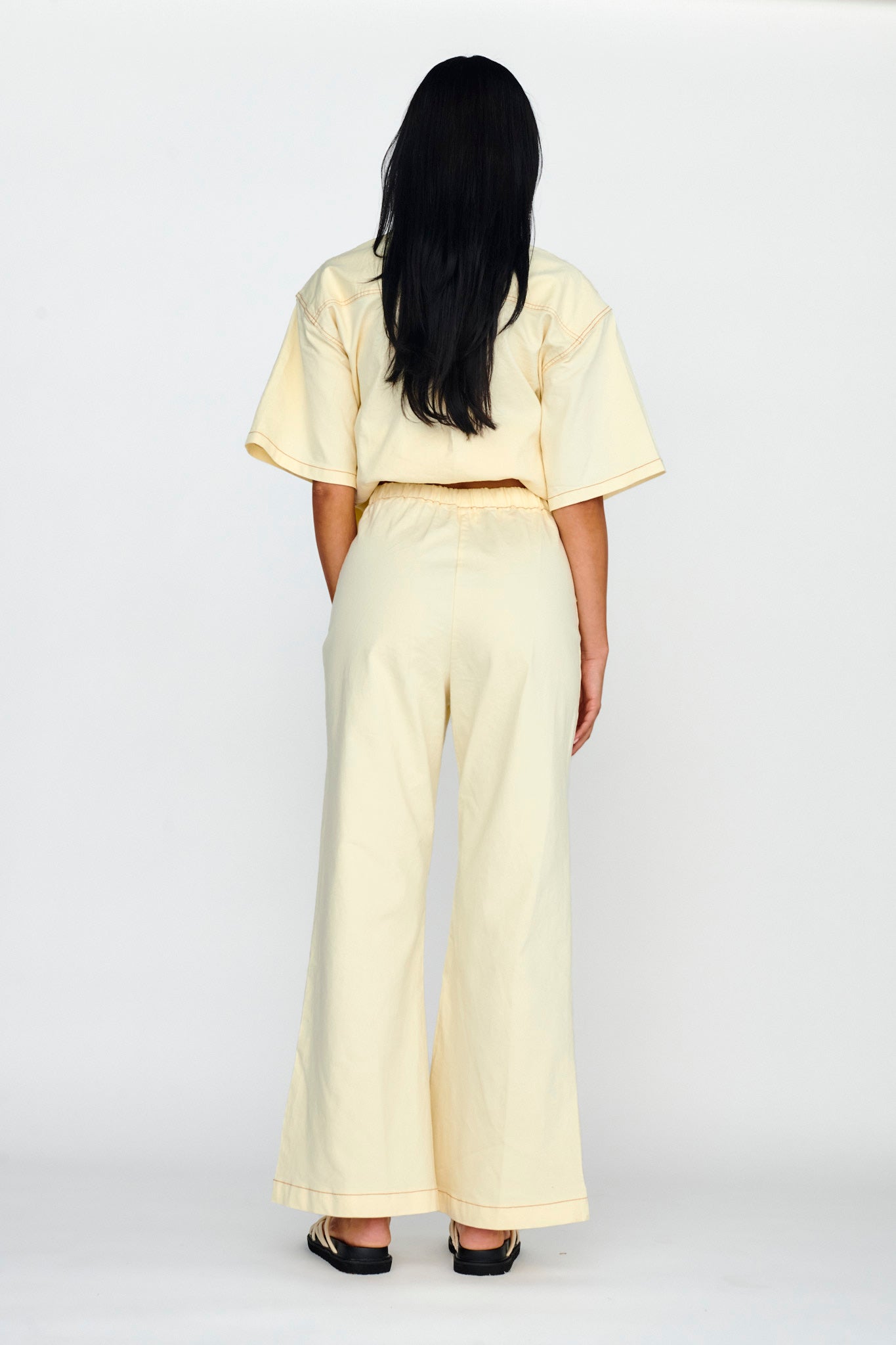 Light Aura Long Pants Buttermilk by Selfie Leslie