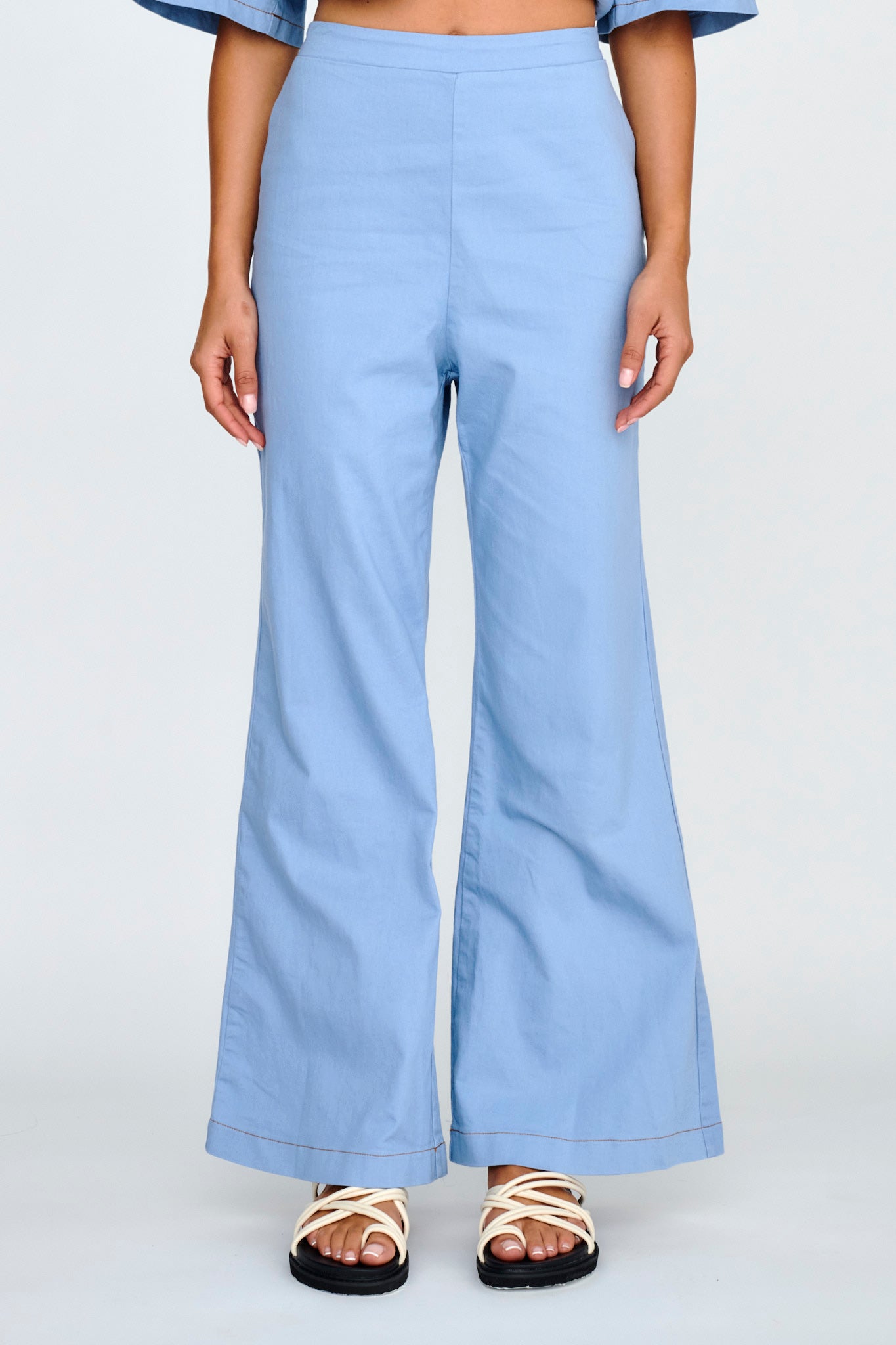 Light Aura Long Pants Denim Blue by Selfie Leslie