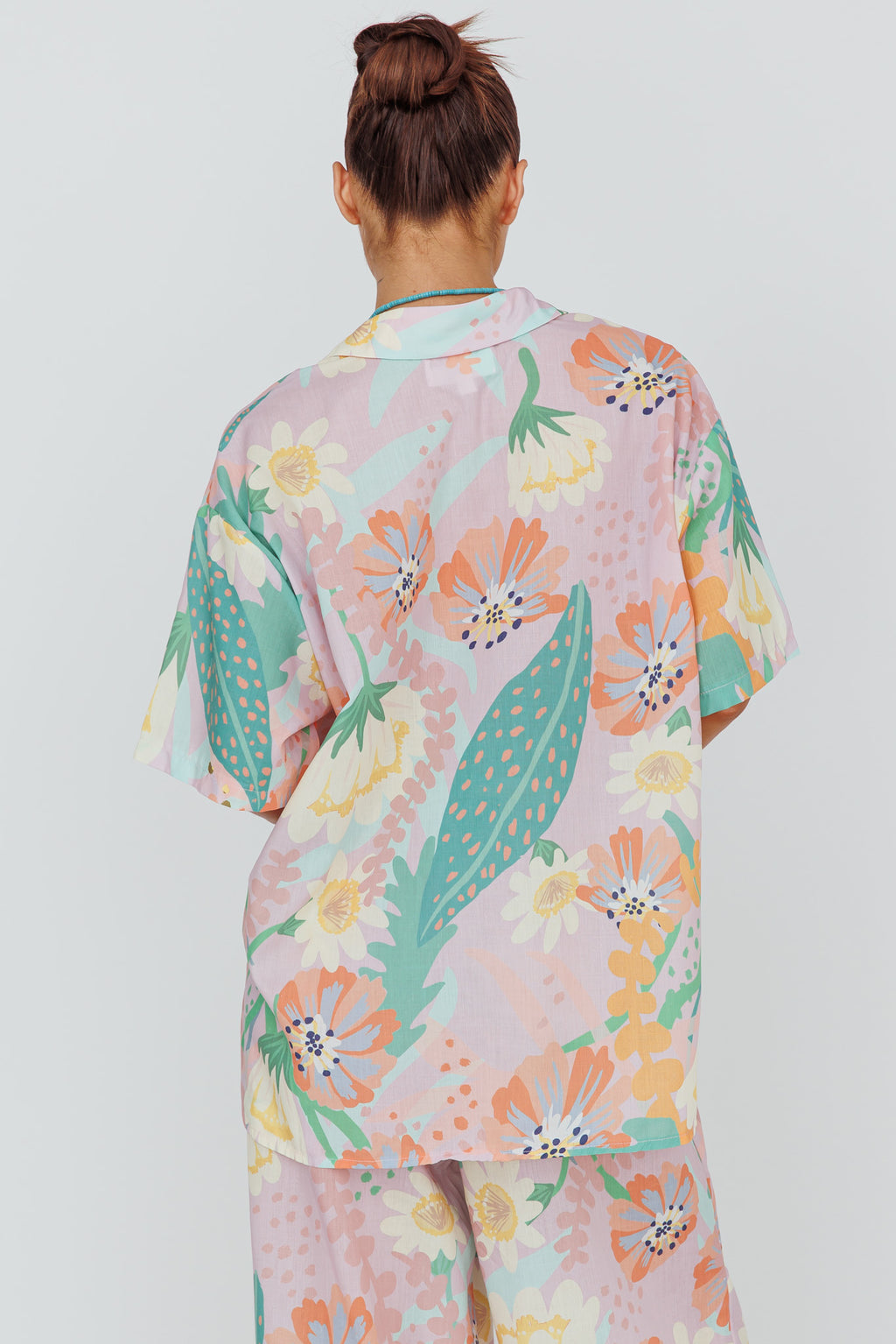 Kiko Button-Up Shirt Print Pink Multi by Selfie Leslie