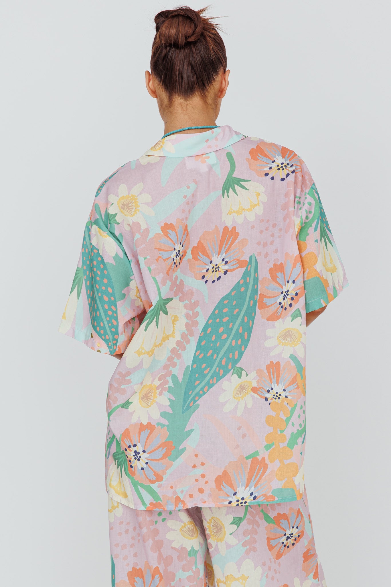 Kiko Button-Up Shirt Print Pink Multi by Selfie Leslie