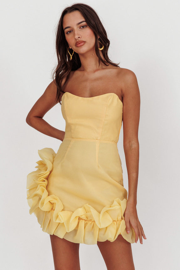 Daily Reminder Mini Dress Lemon