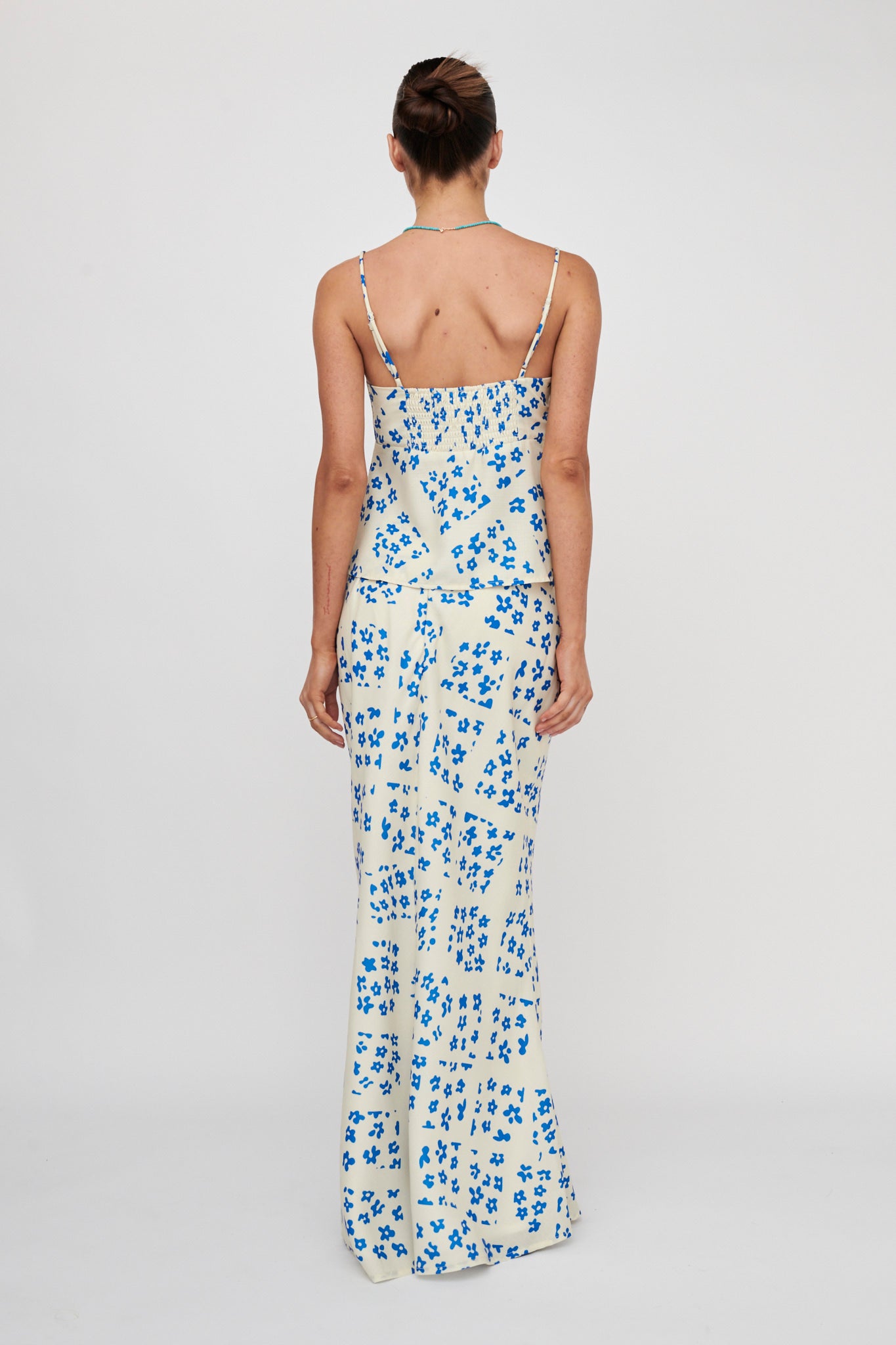 Heart & Soul Maxi Skirt Floral Cream by Selfie Leslie
