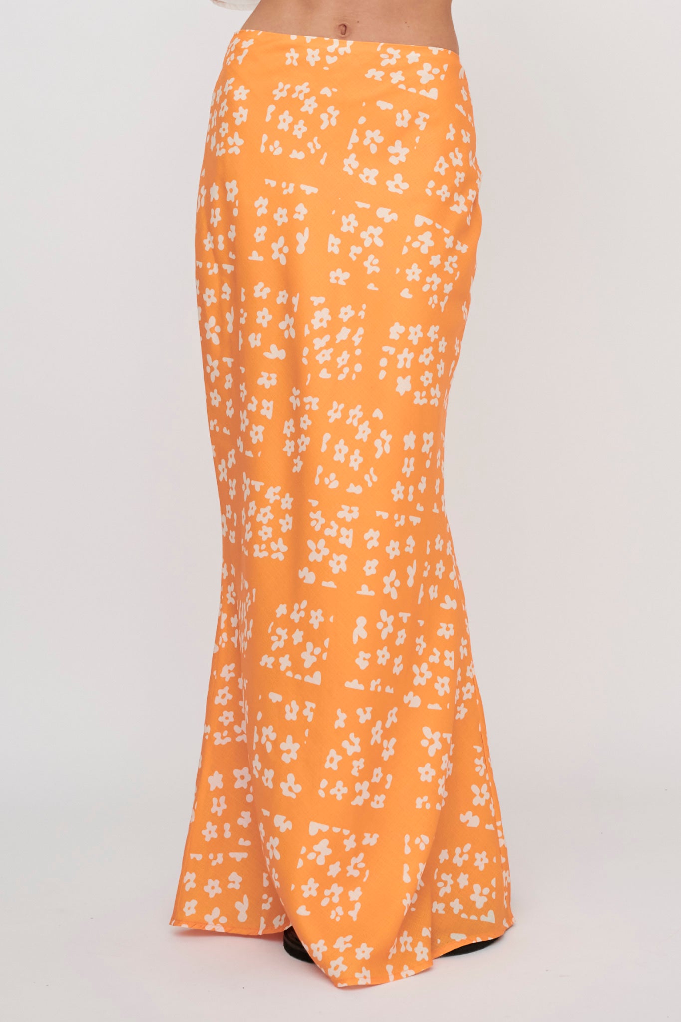 Heart & Soul Maxi Skirt Floral Orange by Selfie Leslie