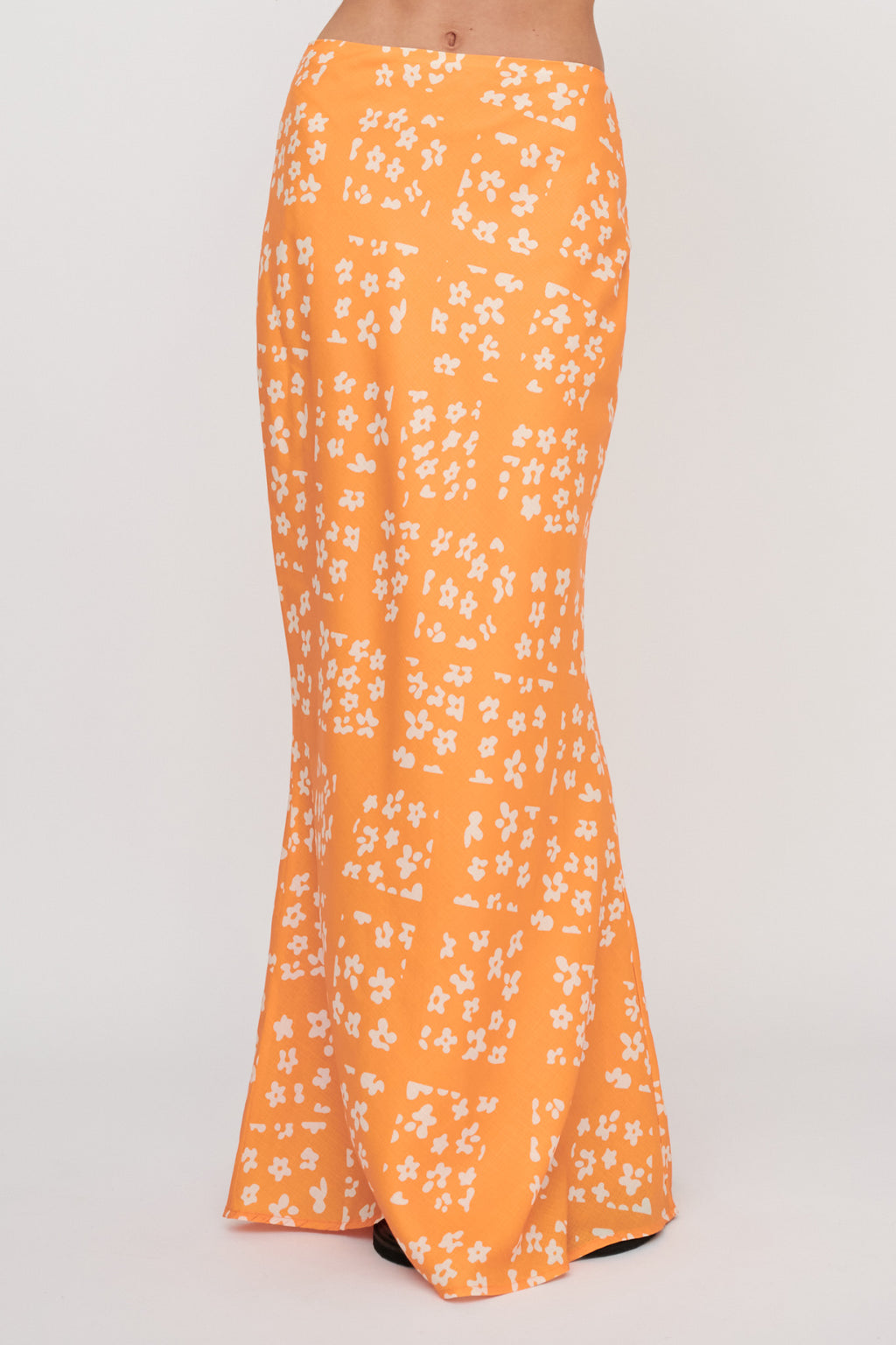 Heart & Soul Maxi Skirt Floral Orange by Selfie Leslie