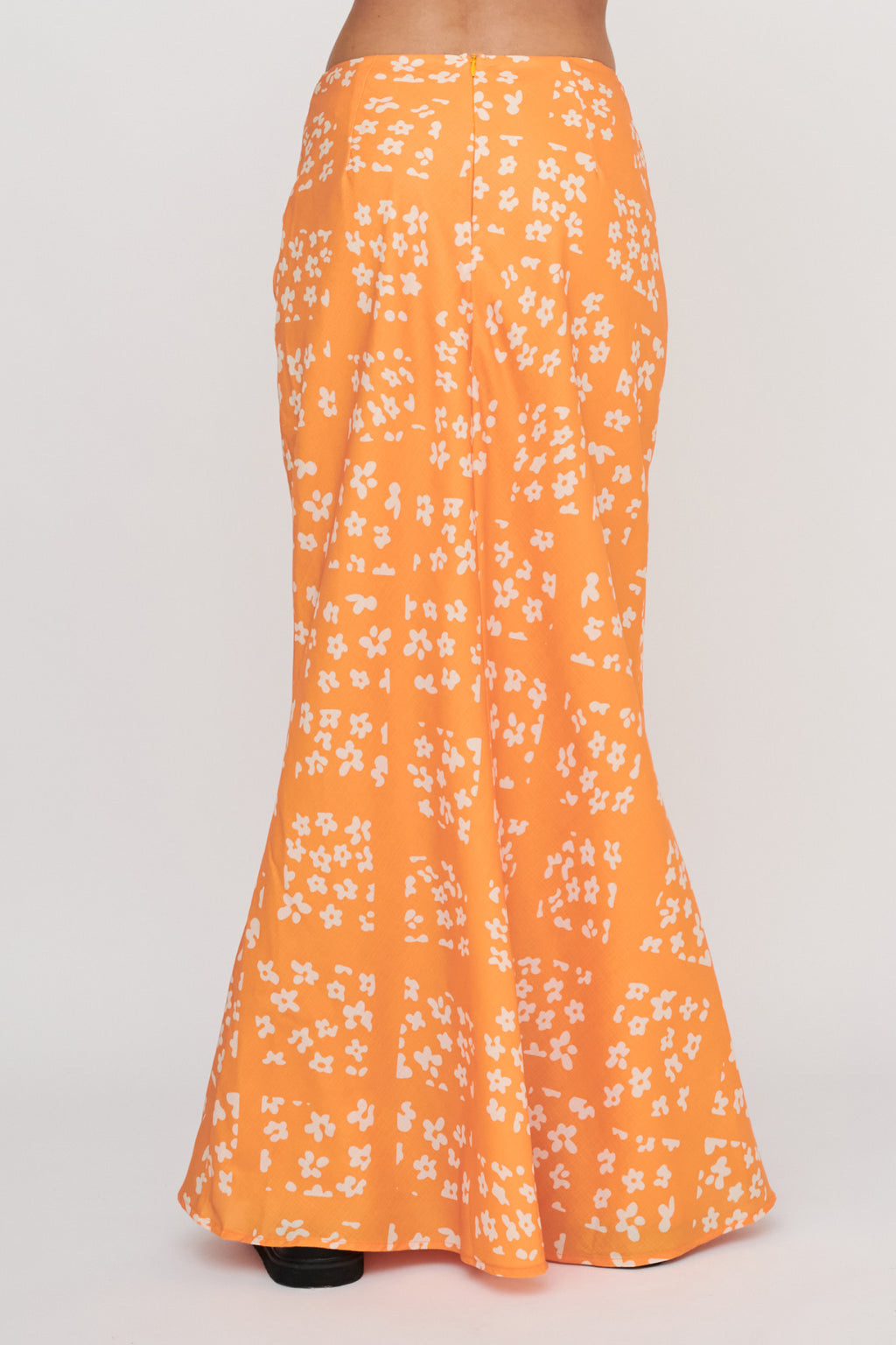 Heart & Soul Maxi Skirt Floral Orange by Selfie Leslie