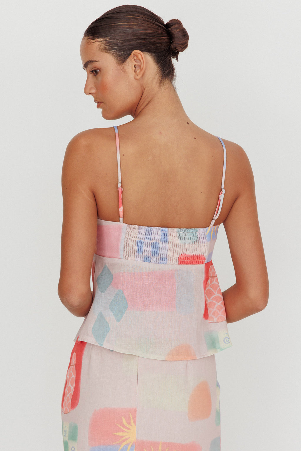 Heart & Soul Tie Front Top Print Multi by Selfie Leslie