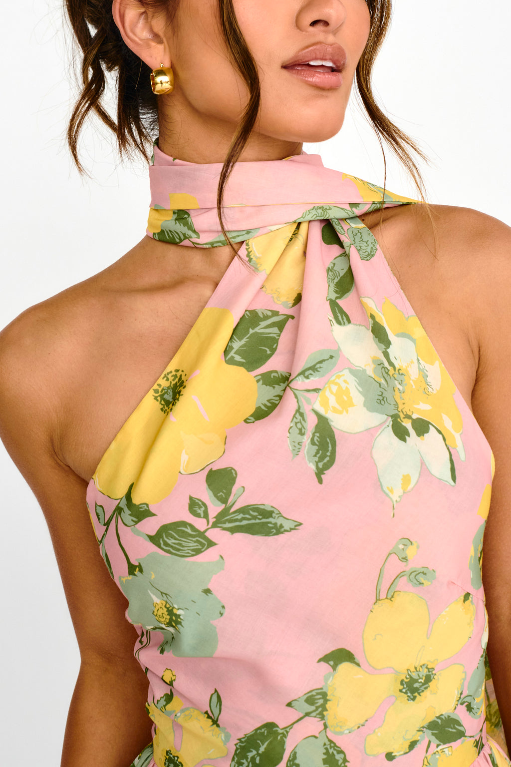 Gimme Love Open Back Flounce Mini Dress Pink by Selfie Leslie