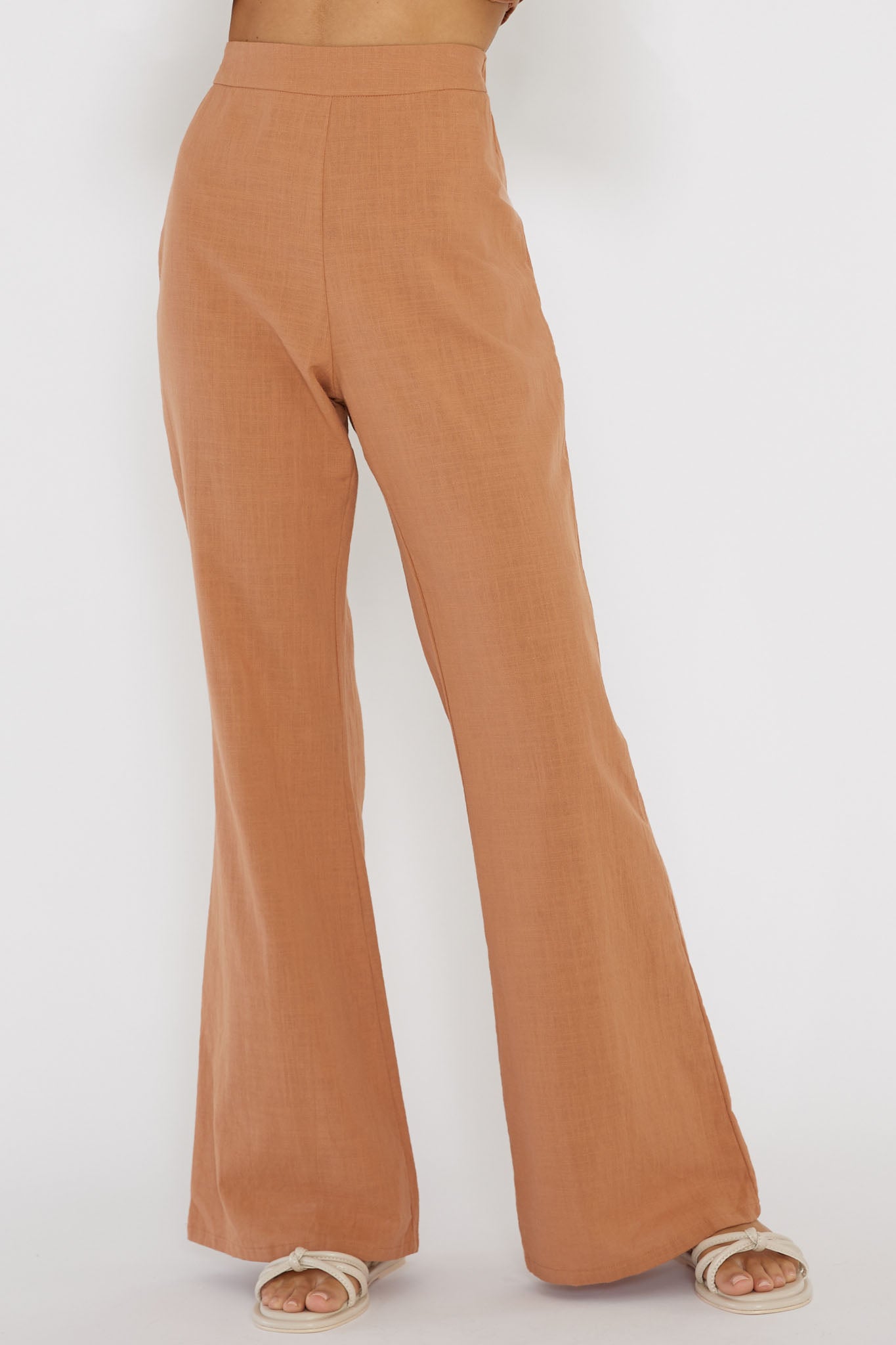 Freestyle Flared Pants Sand by Selfie Leslie
