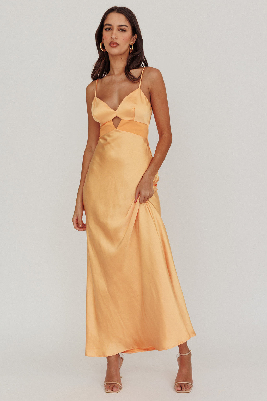 Eternal Sun Keyhole Bust Maxi Dress Mango by Selfie Leslie