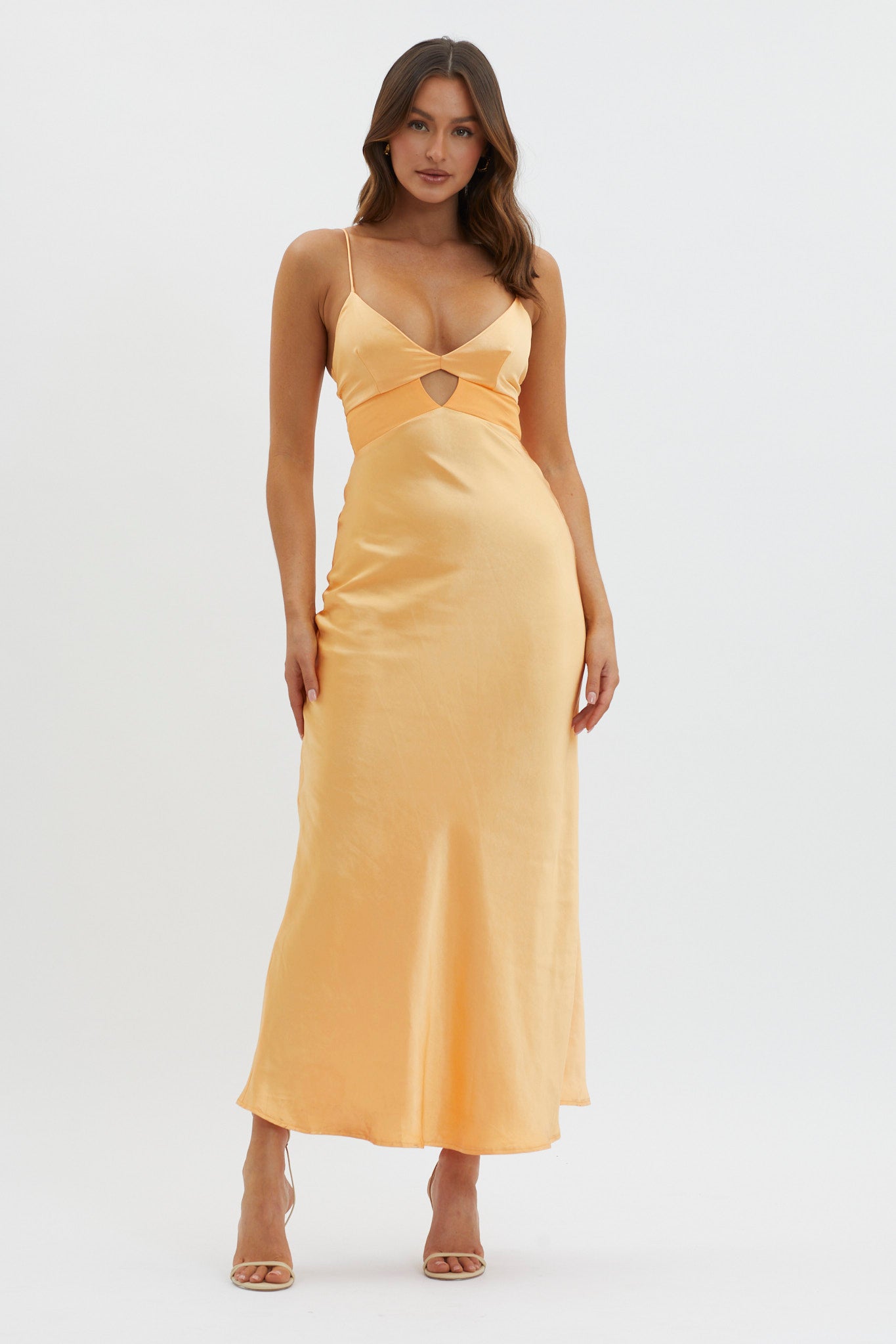 Eternal Sun Keyhole Bust Maxi Dress Mango by Selfie Leslie
