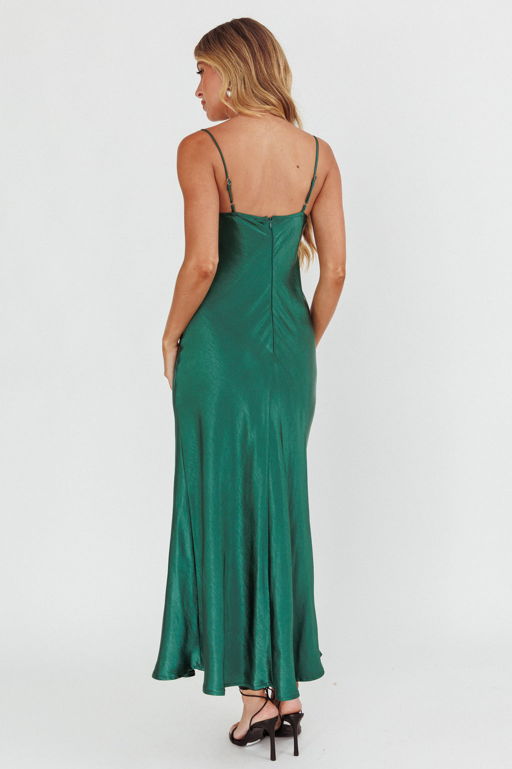 Inhibitions Lace Bust Midi Dress Forest Green by Selfie Leslie