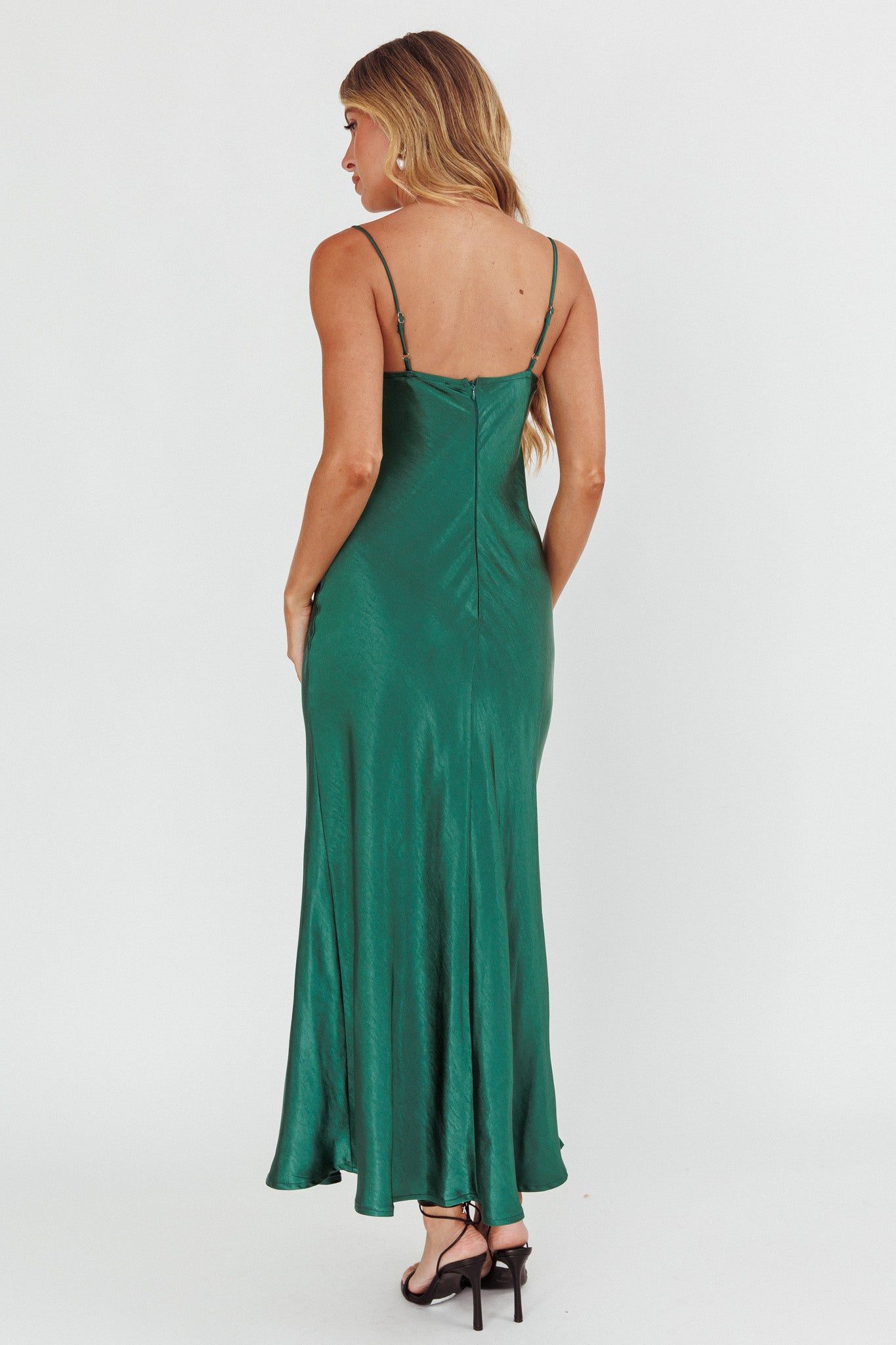Inhibitions Lace Bust Midi Dress Forest Green by Selfie Leslie