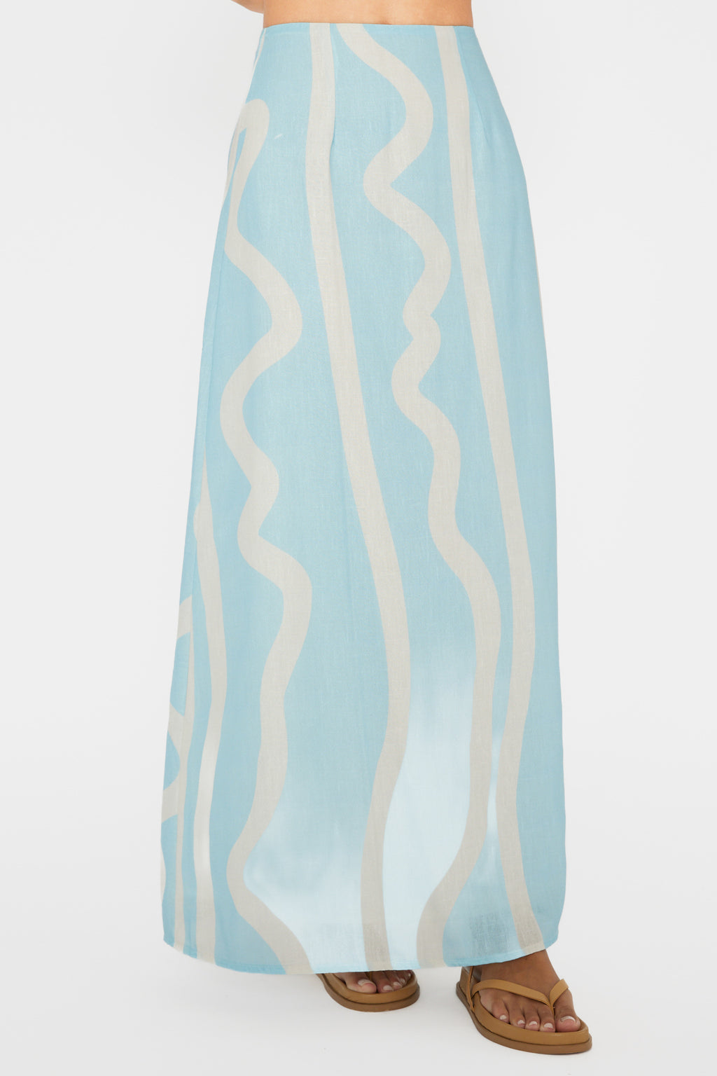 Meet Me There Maxi Skirt Abstract Blue by Selfie Leslie
