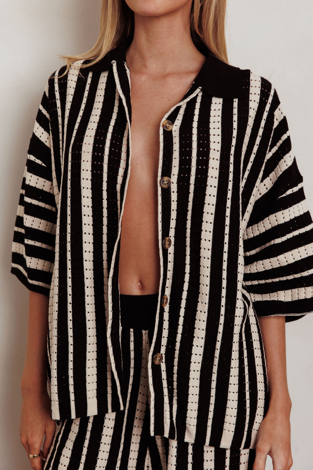 Influence Knit Relaxed Shirt Black by Selfie Leslie