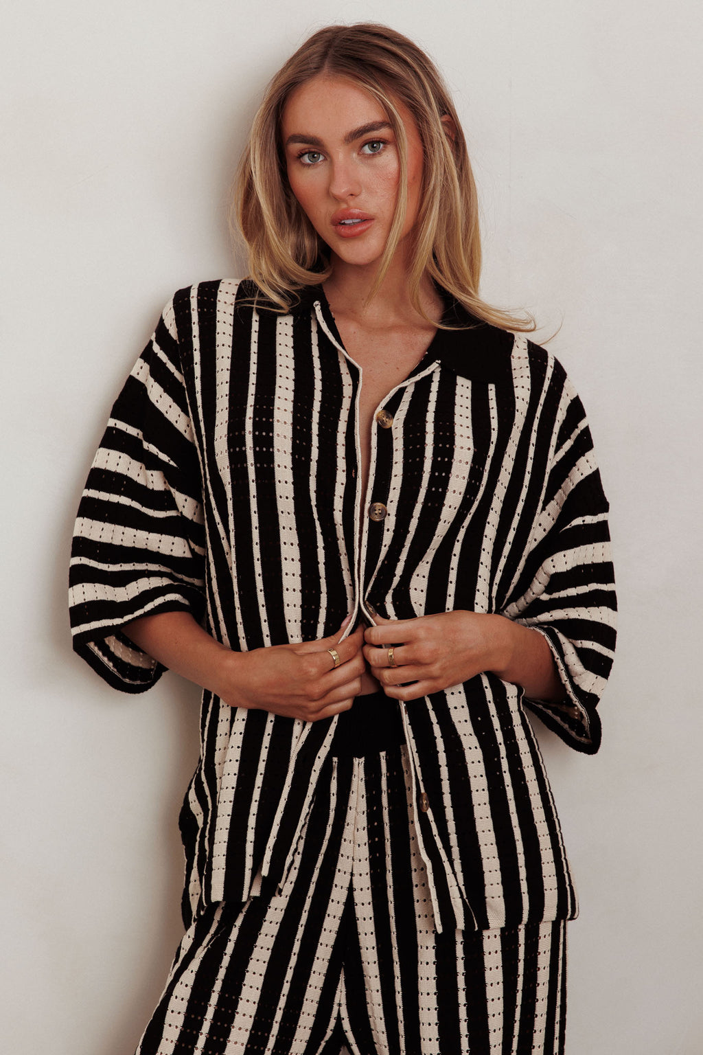 Influence Knit Relaxed Shirt Black by Selfie Leslie