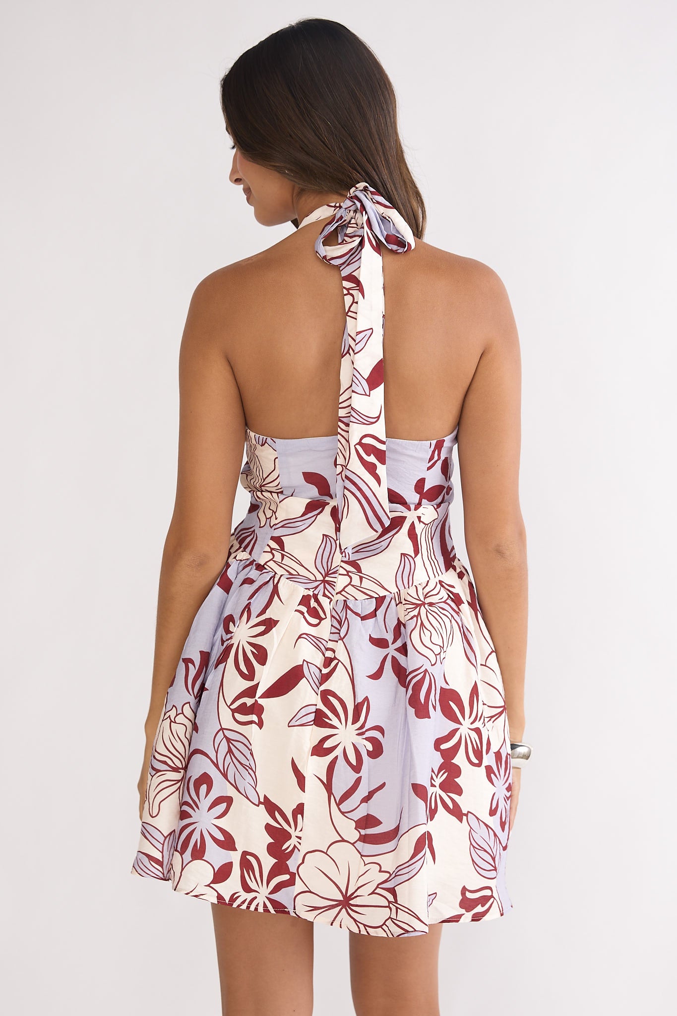 El Corazon Halterneck Mini Dress Blue by Selfie Leslie