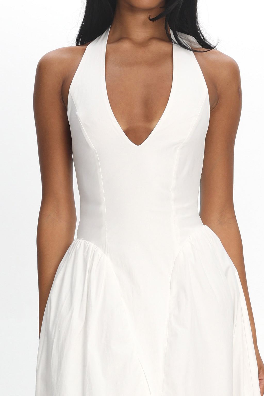 El Corazon Halterneck Maxi Dress Cream– Selfie Leslie