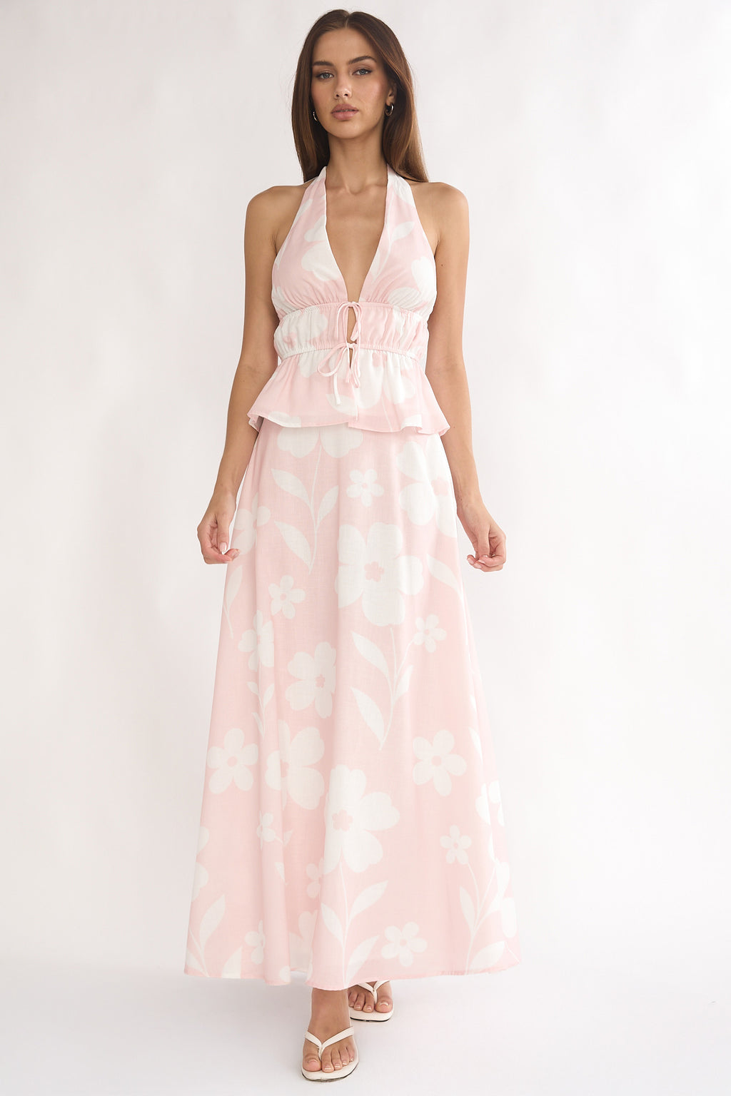 Under The Moons A-Line Maxi Skirt Floral by Selfie Leslie