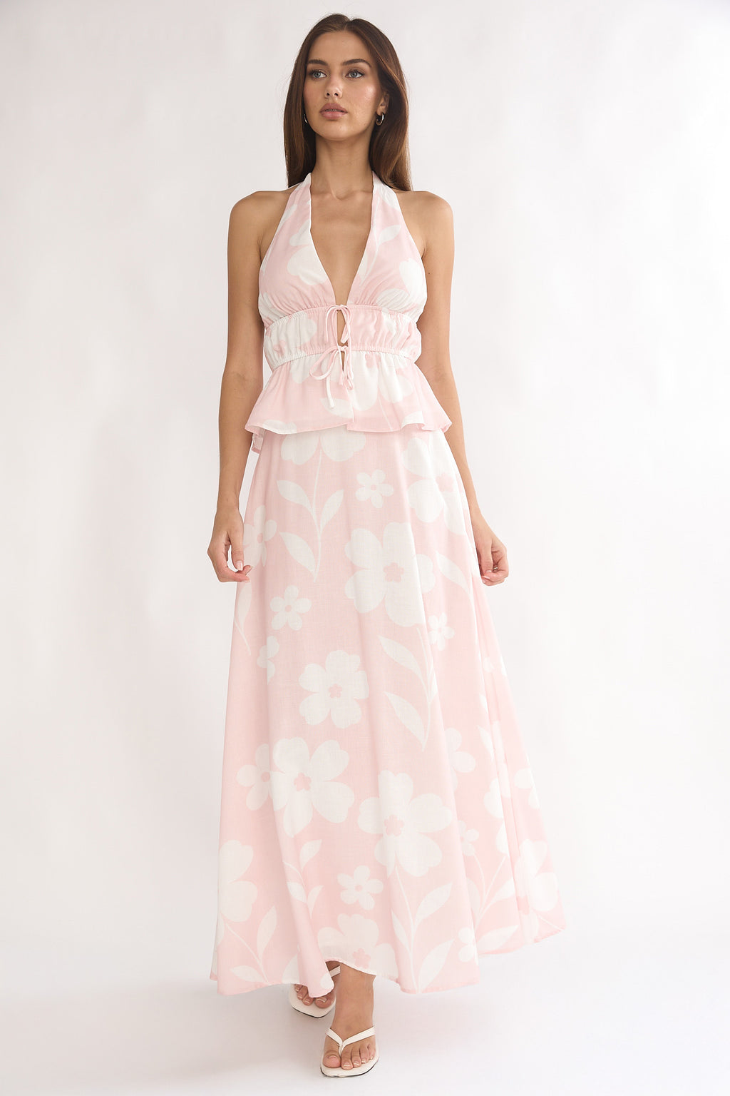 Under The Moons A-Line Maxi Skirt Floral by Selfie Leslie