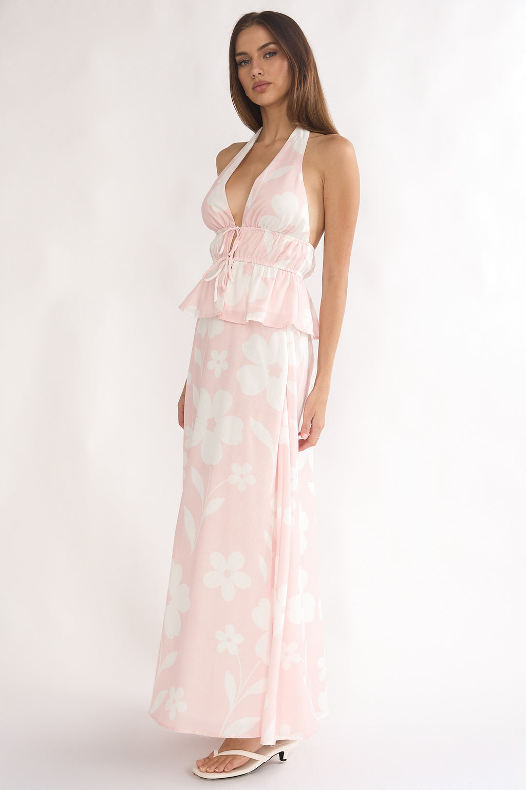 Under The Moons A-Line Maxi Skirt Floral by Selfie Leslie