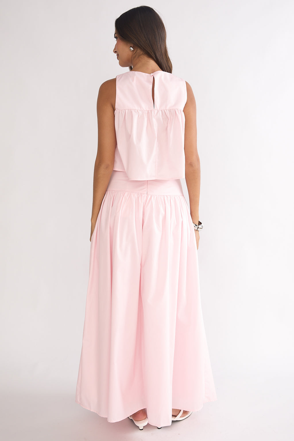Starlina Wide Waistband Maxi Skirt Rosewater by Selfie Leslie