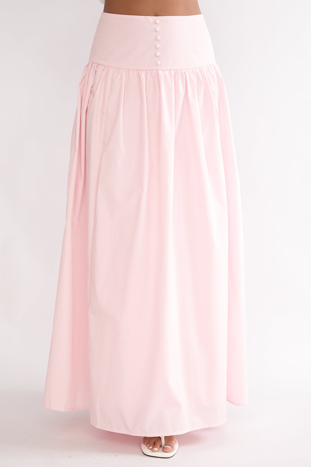 Starlina Wide Waistband Maxi Skirt Rosewater by Selfie Leslie