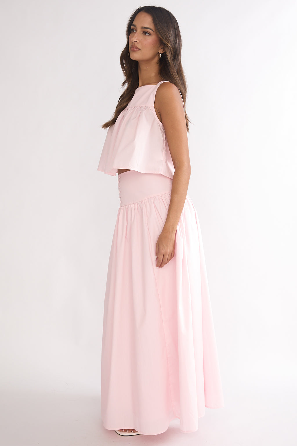 Starlina Wide Waistband Maxi Skirt Rosewater by Selfie Leslie