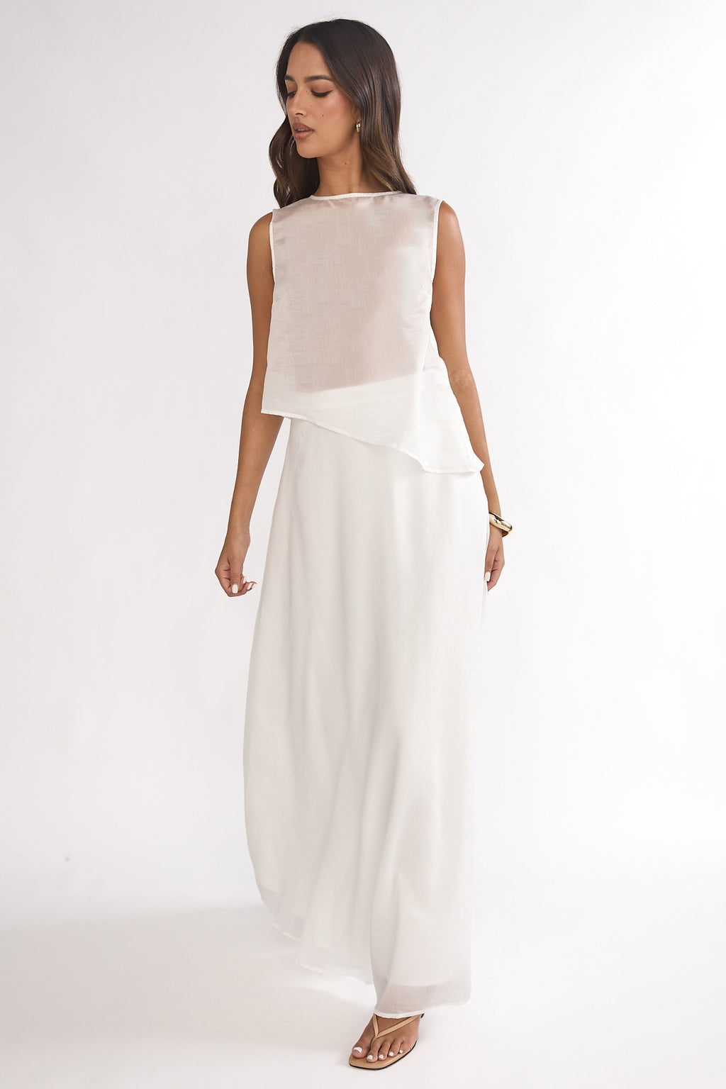 Lemora Maxi Skirt White by Selfie Leslie